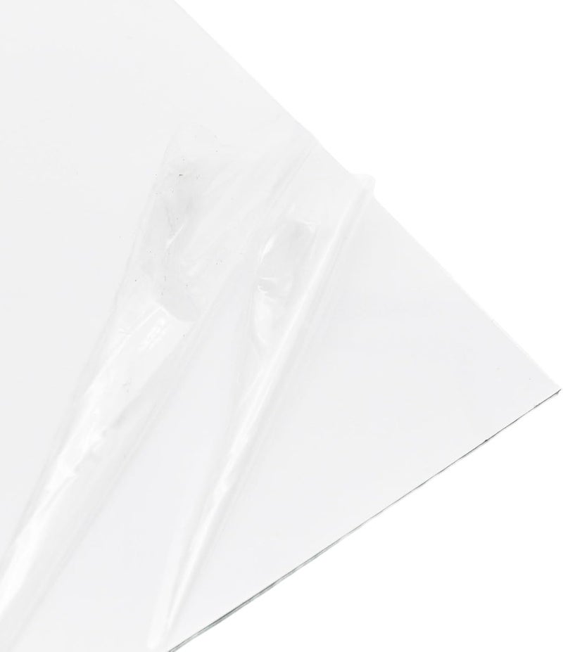 gonymask 3-Ply Guitar Pickguard 24x31DIY Material Blank Pick Guard Scratch Plate Sheet for Strat Tele Electric Guitar Jazz Precision Bass (White) - Image 4